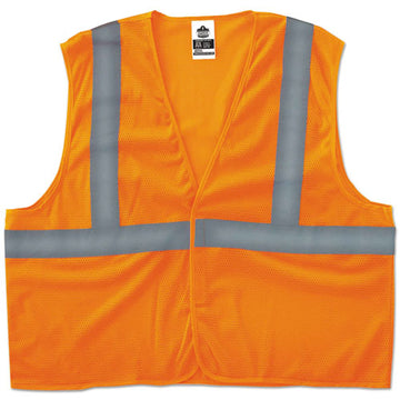ergodyne® Glowear 8205hl Type R Class 2 Super Econo Mesh Vest, Large To X-large, Orange freeshipping - TVN Wholesale